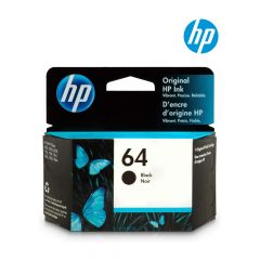 HP 64 Black Ink Cartridge (N9J90AN) for HP ENVY Photo 7155, 6255, 7855, Tango X, Tango Printer