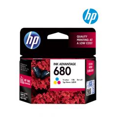 HP 680 Tri-Color Ink Cartridge (F6V26A) for HP DeskJet 1110, 1115, 2130, 2135, 3630, 3635, OfficeJet 3830, 4650, ENVY 4520 Printer