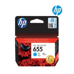 HP 655 Cyan Ink Cartridge (CZ110A) For HP Deskjet D2360, D2460, F2180, F380, F4180, Officejet 4315 and J3680 Printer