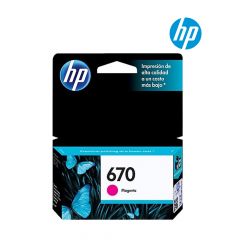 HP 670 Magenta Ink Cartridge (CZ115A) For HP Deskjet Ink Advantage 3525, 4615, 4625, 5525 Printer