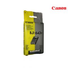 CANON BJI-643Y Yellow Ink Cartridge (1012A003) For Canon Alcatel 8391-OP2, BJC-800, BJC-820, BJC-880B, BJC-880J, BJP-C80, CJP-C80, C6770, C970, Next Color Printer, Spectrum Solera Printer, Sun Microsystems NewsPrinter CL Plus Color