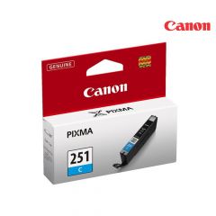 CANON CLI-251 Cyan Ink Cartridge For Canon For Canon MG5520, MG6620, MG7120, MG7520, MG5420, MG5422, MG5520, MG5522, MG5620, MG6320, MG6420, MG6620, MG7120, MG7520, MX722, MX922, iP7220, iP8720, and iX6820