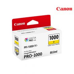 CANON PFI-1000Y Yellow Ink Cartridge For magePROGRAF PRO-1000
