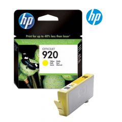 HP 920 Yellow Officejet Ink Cartridge (CH636A) for HP Officejet 6500-E709a, 6000-E609a, 6500-E709n, 6500A-E710a, 7500A-E910a Printer