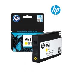 HP 951 Yellow Ink Cartridge (CN052A) For HP Officejet Pro 251dw, 8610, 8600, 8620, 8100, 8630, 8625, 8615, Pro 276dw All-In-One Printer