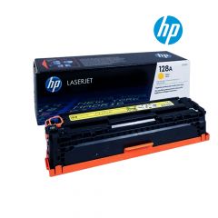 HP 128A (CE322A) Yellow Original Laserjet Toner Cartridge  For Color LaserJet CM1415, CM1415fnw, CP1525, CP1525nw Printers