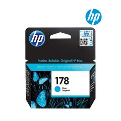 HP 178 Cyan Ink Cartridge (CN677H) For HP PhotoSmart B8553, C5383, C6383, D5463, B010b,B109c,B110a, B209b,B210b, C309h,C310b, C309c, C410c, B109g/r & B110d/e printers