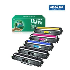  Compatible Brother TN227 Toner Cartridge Set For  Brother HL-L3210CW, Brother HL-L3230CDW, Brother HL-L3270CDW, Brother HL-L3290CDW, Brother MFC-L3710CW, Brother MFC-L3750CDW, Brother MFC-L3770CDW