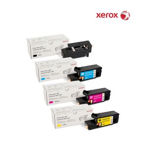  Xerox 106R0275-Black|106R02756-Cyan|106R02757-Magenta|106R02758-Yellow Toner Standard Bundle For Xerox Phaser 6022,  Xerox WorkCentre 6027