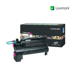 Lexmark C792X1MG Magenta Toner Cartridge  For  Lexmark C792de, Lexmark C792dhe, Lexmark C792dte, Lexmark C792e, Lexmark CS796de