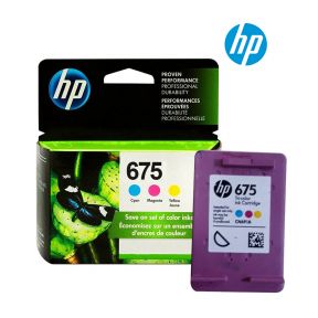 HP 675 Tri-Color Ink Cartridge (CN691A) for HP Officejet 4400, 4500, 4400, 4000 Printer