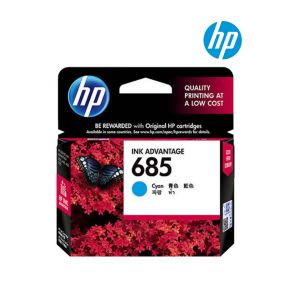 HP 685 Cyan Ink Cartridge (CZ122A) for HP Deskjet Ink Advantage 1015, 4645, 3548e, 4515e, 4518e, 1515, 1518, 2645, 2648 Printer