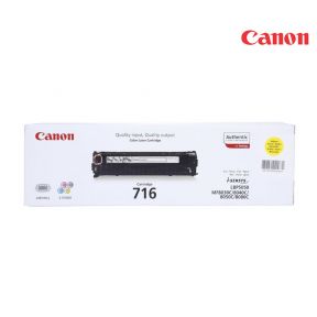 Canon 716 Yellow Original Laser Toner Cartridge (1977B002AA) For Canon LBP-5050, 5050N, 8030Cn, 8040Cn, 8050Cn, 8080Cw Laser Printers