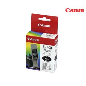 CANON BCI-21 Black Ink Cartridge (0954A003) For Canon BJC-2000 series, BJC-2100, BJC-4000, BJC-4100, BJC-4200, BJC-4300, BJC-4400, BJC-4550 MultiPASS C530, MultiPASS C635, MultiPASS C2500, MultiPASS C3000, MultiPASS C5000, and MultiPASS C5500