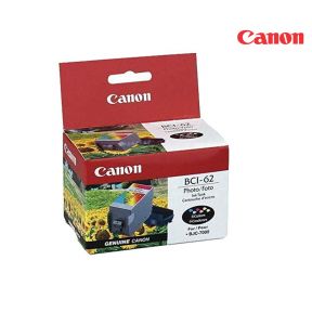 CANON BCI-62 Photo Ink Cartridge  For Canon BJC-8200, i860 Series, i900D, i9100, i950 Series, i960 Series, i9900, PIXMA iP4000, PIXMA iP4000R, PIXMA iP5000, PIXMA iP6000D, PIXMA iP8500, PIXMA MP750, PIXMA MP760, PIXMA MP780, S800, S820, S820D
