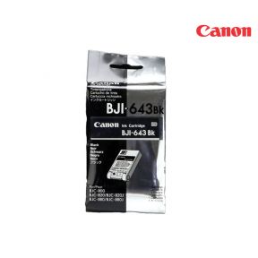 CANON BJI-643BK Black Ink Cartridge (1009A003) For Canon Alcatel 8391-OP2, BJC-800, BJC-820, BJC-880B, BJC-880J, BJP-C80, CJP-C80, C6770, C970, Next Color Printer, Spectrum Solera Printer, Sun Microsystems NewsPrinter CL Plus Color