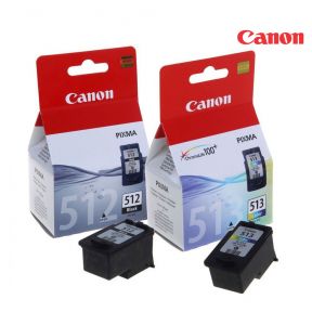 Canon PG-512/CL-513 Ink Cartridge 1 Set | Black | Colour For Canon PIXMA iP2700,  IP2702, MP230, MP240, MP250, MP260,  MP270 MP280, MP480, MP490, MP495, MX320, MX330,  MX340, MX350, MX360, MX410, MX420 Printers