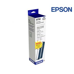 Epson 8750 Black Ribbon Cartridges For Epson 2000 ActionPrinter, 3210, 2000, Apex 80, T10000, 1000, 80,  T-1000, CTM F-80,  ERC-04, FX 70, 70 Plus,  80 II, 80 Plus, 800,  880 Plus, 80, 80+, 85, 850, 86e, 870, 880,  880+,  880+ Network, 88T,  JX-80,  LX 40