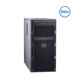 Dell PowerEdge T130 Tower Server, Intel Xeon E3-1220 v6, 3.0GHz, 8M Cache, Chasis with up to 4, 1 TB 7.2K RPM Sata, 6Gbps, 3.5in Cabled Hard Drive, 8GB UDIMM, 2400MT/s, Single Ra Nk, x8 Data Width, Performance BIOS Settings, No Monito