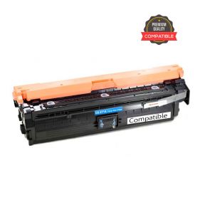 HP 650A (CE271A) Cyan Compatible Laserjet Toner Cartridge For HP Color LaserJet Enterprise CP5525dn, CP5525n, CP5525xh, M750dn, M750n, M750xh Printers