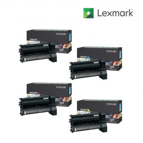 Lexmark 15G042K-Black|15G042C-Cyan|15G042M-Magenta|15G042Y-Yellow 1 Set Standard Toner Cartridge For Lexmark C752,  Lexmark C752DN,  Lexmark C752DTN,  Lexmark C752fn,  Lexmark C752L,  Lexmark C752Ldn,  Lexmark C752Ldtn,  Lexmark C752Ln