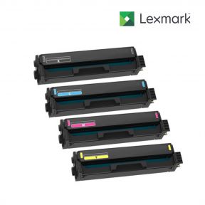 Lexmark 20N1XK0-Black|20N1XC0-Cyan|20N1XY0-Yellow|20N1XM0-Magenta 1 Set Exrta High Yield Toner Cartridge For Lexmark CS431dw, CX431adw Printers