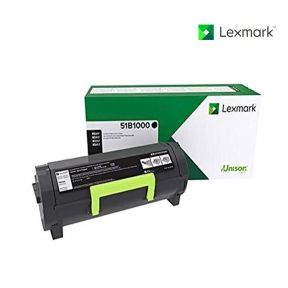 Lexmark 51B1000 Black Toner Cartridge For  Lexmark MS317, Lexmark MS317dn, Lexmark MS417, Lexmark MS417dn, Lexmark MS517, Lexmark MS517dn, Lexmark MS617, Lexmark MS617dn, Lexmark MX317