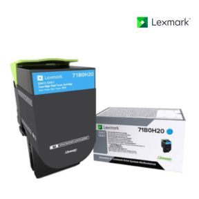 Lexmark 71B0H20 Cyan Toner Cartridge For Lexmark CS417dn, Lexmark CS517de, Lexmark CX417de, Lexmark CX517de