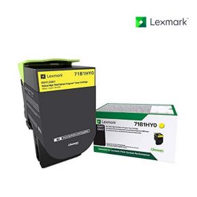 Lexmark 71B1HY0 Yellow Toner Cartridge For Lexmark CS417dn, Lexmark CS517de, Lexmark CX417de, Lexmark CX517de