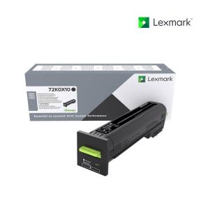 Lexmark 72K0X10 Black Toner Cartridge For Lexmark CS820de, Lexmark CS820dte, Lexmark CS820dtfe, Lexmark CX820de, Lexmark CX820dtfe, Lexmark CX825de, Lexmark CX825dte