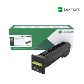 Lexmark 72K1XK0 Black Toner Cartridge For Lexmark CS820de, Lexmark CS820dte, Lexmark CS820dtfe, Lexmark CX820de, Lexmark CX820dte, Lexmark CX820dtfe, Lexmark CX825de