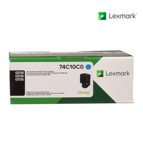 Lexmark 74C10C0 Cyan Toner Cartridge For Lexmark CS720de, Lexmark CS720dte, Lexmark CS725de, Lexmark CS725dte, Lexmark CX725de, Lexmark CX725dhe, Lexmark CX725dthe