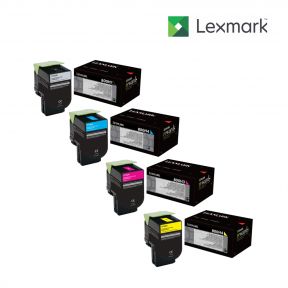 Lexmark 80C1HK0 Black Toner Cartridge For Lexmark CX410de, Lexmark CX410dte, Lexmark CX410e, Lexmark CX510de, Lexmark CX510dhe, Lexmark CX510dthe