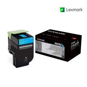 Lexmark 80C0S20 Cyan Toner Cartridge For Lexmark CX310dn, Lexmark CX310n, Lexmark CX410dte, Lexmark CX510de, Lexmark CX510dhe, Lexmark CX510dthe