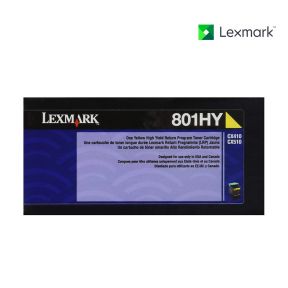 Lexmark 80C1HY0 Yellow Toner Cartridge For Lexmark CX410de, Lexmark CX410dte, Lexmark CX410e, Lexmark CX510de, Lexmark CX510dhe, Lexmark CX510dthe