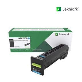 Lexmark 82K0U20 Cyan Toner Cartridge For Lexmark CX860de, Lexmark CX860dte, Lexmark CX860dtfe