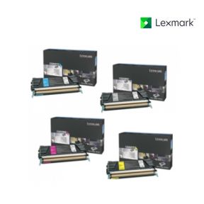 Lexmark C5200KS-Black|C5200CS-Cyan|C5200YS-Yellow|C5200MS-Magenta Standard Toner Cartridge Set  For Lexmark C520N, Lexmark C530dn