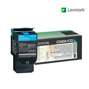 Lexmark C540A1CG Cyan Toner Cartridge For Lexmark C540 dw,  Lexmark C540n,  Lexmark C543,  Lexmark C543dn,  Lexmark C544dn,  Lexmark C544dtn,  Lexmark C544dw,  Lexmark C544n,  Lexmark C546dtn