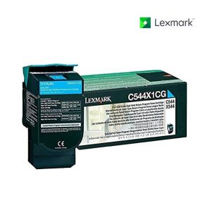 Lexmark C544X1CG Cyan Toner Cartridge For Lexmark C544dn,  Lexmark C544dtn,  Lexmark C544dw,  Lexmark C544n,  Lexmark C546dtn,  Lexmark X544dn,  Lexmark X544dn MFP