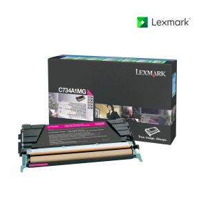 Lexmark C734A1MG Magenta Toner Cartridge For  Lexmark C734,  Lexmark C734dn , Lexmark C734dtn,  Lexmark C734dw,  Lexmark C734n,  Lexmark C736dn,  Lexmark C736dtn,  Lexmark C736N