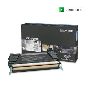Lexmark C734A2KG Black Toner Cartridge For Lexmark C734,  Lexmark C734dn,  Lexmark C734dtn , Lexmark C734dw,  Lexmark C734n , Lexmark C736dn,  Lexmark C736dtn,  Lexmark C736N
