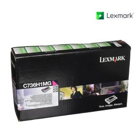  Lexmark C736H1MG Magenta Toner Cartridge  For  Lexmark C736dn, Lexmark C736dtn, Lexmark C736N, Lexmark X736de, Lexmark X736de MFP ,Lexmark X738de, Lexmark X738de MFP, Lexmark X738dte, Lexmark X746de, Lexmark XS736de