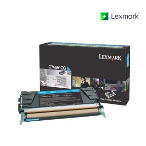 Lexmark C746A1CG Cyan Toner Cartridge For Lexmark C746dn, Lexmark C746dtn, Lexmark C746n, Lexmark C748de, Lexmark C748dte, Lexmark C748e