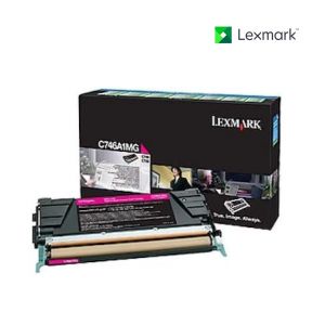 Lexmark C746A1MG Magenta Toner Cartridge For Lexmark C746dn, Lexmark C746dtn, Lexmark C746n, Lexmark C748de, Lexmark C748dte, Lexmark C748e