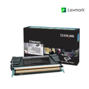 Lexmark C746H1KG Black Toner Cartridge For Lexmark C746dn, Lexmark C746dtn, Lexmark C746n, Lexmark C748de, Lexmark C748dte, Lexmark C748e