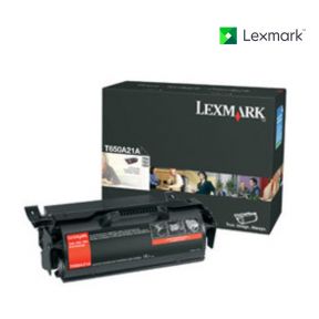 Lexmark T650A21A Black Toner Cartridge For Lexmark T650,  Lexmark T650dn,  Lexmark T650dtn,  Lexmark T650n,  Lexmark T652,  Lexmark T652dn,  Lexmark T652dtn