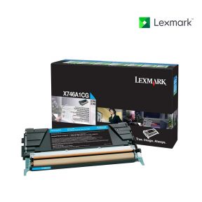 Lexmark X746A1CG Cyan Toner Cartridge For Lexmark X746de, Lexmark X748de, Lexmark X748dte