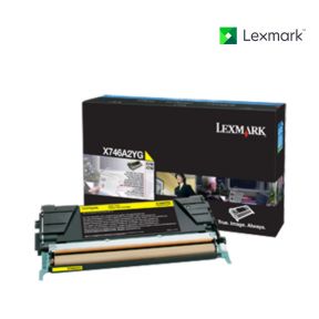 Lexmark X746A2YG Yellow Toner Cartridge For Lexmark X746de, Lexmark X748de, Lexmark X748dte