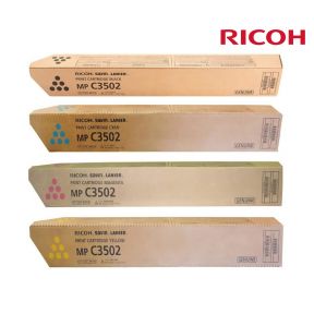 Ricoh C3002 Toner Cartridge 1 Set | Black | Colour|For Ricoh Aficio MP C3002, MP C3502 Printers