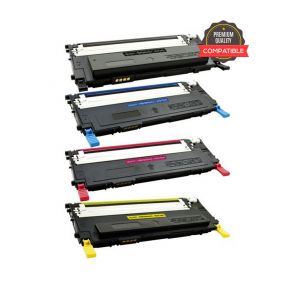 Samsung CLT-407s Compatible Toner Cartridge 1 Set | Black | Colour| For CLP-320, CLP-320N, CLP-325, CLP-325W, CLX-3180, CLX-3185, CLX-3185FN, CLX-3185FW, CLX-3185N Printers